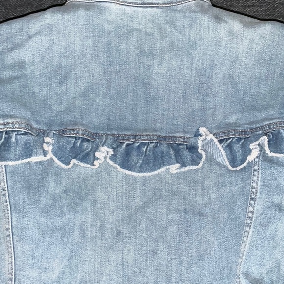 Lane Bryant Ruffle Denim Jacket - Picture 7 of 10